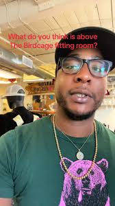 What do you think is above The Birdcage fitting room? Birds or something  else? Must be good luck!!! #birdsintheattic #thebirdcage #fittingroom  #goodluck #storefront #rebelliousmastermind