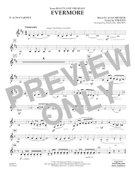 Evermore From Beauty And The Beast Eb Alto Clarinet Sheet Music To Download