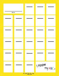 Print this spelling worksheet at one click. Free Kindergarten Blank Alphabet Chart Template By Neverstoplearning45610