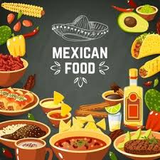 Logos Mexicains Colores Pour Les Restaurants Nourriture Mexicaine Repas Mexicains Recette Illustree