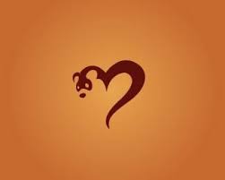 52 Creative Examples Of Heart Inspired Logo Designs Pet Logo Design Ferret Tattoo Ferret