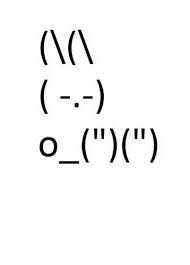 Rabbit Text Art From Ascii Art Text Art Text On Photo