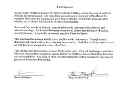 Support at work will check the bullying and harassment submission form and determine if this policy is the most appropriate route for dealing with your complaint. Finally Retraction For Falsely Accused Prominent Skeptic Ben Radford Whose Accuser Harasser Karen Stollznow Crowdfunded 60 Grand Mensrights