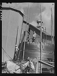 Building A Temporary Silo Near Saint Albans Vermont Jack Delano August 1941 Farm Photo Iowa Farms Vintage Farm