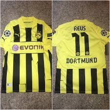 Robert lewandowski, erling braut haaland and lars ricken's 1997 final winner feature in this collection of memorable strikes. Deal Of The Day Dortmund 2012 13 Champions League Jersey Reus 11 20 Kitswap
