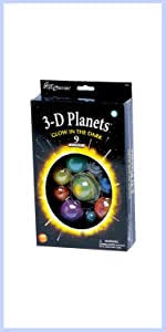 Amazon Com Great Explorations 3 D Solar System Glow In The Dark Ceiling Hanging Kit 3d Planets And Star Stickers Create The Milky Way Teach Science Stem Multicolor Ug 19862 Everything Else