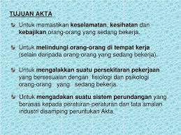 Berkorban apa saja ,harta atau nyawa, itulah kasih mesra ,sejati dan. Ppt Akta Keselamatan Kesihatan Pekerjaan 1994 Akta 514 Osha 1994 Powerpoint Presentation Id 906831