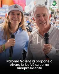 A 12 días de la consulta presidencial, la candidata del Centro Democrático,  Paloma Valencia, sorprendió al afirmar que su mejor opción para la  vicepresidencia sería el expresidente Álvaro Uribe Vélez. En un