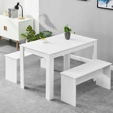 The fact that benches can be tucked under the table when not in use also adds to this. Kitchen Bench Set 25 0 Dealsan