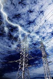 Lightning Strike To Power Line Pillar Lightning Strike To High Voltage Power Li Affiliate Power Strike Sunrise Photography Lightning Stock Images Free