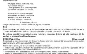 Prima proba scrisa, la român, din cadrul simulari 2019 bacalareat are loc luni. Bac 2019 Subiectele È™i Baremele De La Examenul La Limba È™i Literatura RomanÄƒ Sesiunea A Ii A Au Fost Publicate