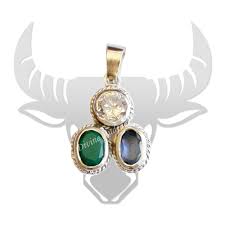 Gems Pendant For Zodiac Sign Taurus Gems Pendant For Vrishabh Rashi