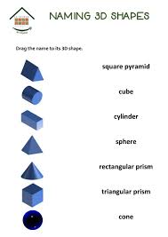 The most important feature of the cube is that all faces are square. 3d Shapes And Nets Worksheet