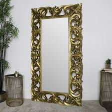 Whether you're looking for organic elements, sophisticated accents, or geometric. Large Ornate Gold Wall Floor Mirror 90cm X 168cm