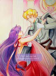 Latest piece, Princess Mars and Jadeite.  : rsailormoon