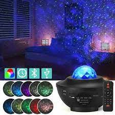 Ihre aufgabe ist es, zarte lichter an die wände und decken zu werfen und somit eine besonders. Led Sternenhimmel Projektor Nachtlicht Wasserwellen Projektor Mit Lautsprecher Ebay