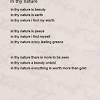 And the third stanza talks about a life after death, an afterlife 1