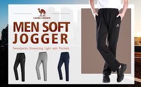 Pls carefully check size charts and also. Camel Crown Men S Active Jogger Pants Sweatpants Soft Casual Trousers For Training Athletic Running Gym Workout Track