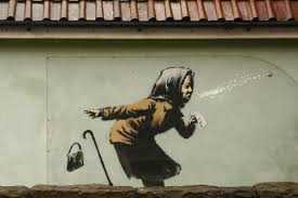 His happenings hit the headlines, the prices of his work can reach in excess one million pounds, and some people go so far as to steal. A New Banksy Mural Appeared On A Building In Bristol England
