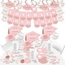 Big Dot Of Happiness Rose Gold Grad 2021 Graduation Party Supplies Banner Decoration Kit Fundle Bundle In 2021 Graduation Party Supplies Graduation Party Photo Booth Graduation Party Photo Booth Props