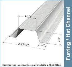 Https Www Buildsite Com Pdf Clarkdietrich Furring Hat Channel F Submittal Sheet 1788524 Pdf