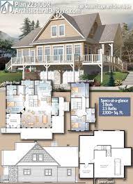 Plan 22310dr Four Season Escape With Drive Under Garage In 2021 A Frame House Plans Lake House Plans Architecture House