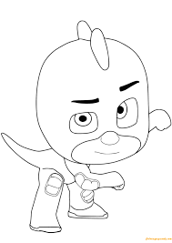 Coloring book is a coloring book based on the pj masks television series which was published by jerry wild. Gekko From Pj Masks Coloring Pages Pj Masks Coloring Pages Free Printable Coloring Pages Online