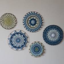 3 x 3 cm wooden cube. My New Wall Decor Crochet Mandalas Attached To Floral Wreath Rings Crochet