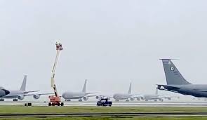 Raf mildenhall is a military base in england. Incredible Scenes At Raf Mildenhall Mass Launch Of Tankers During Exercise Today Airlive