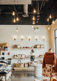 Exposed Ceiling With Modern Lighting Retail Store Design Boutiques Exposed Ceilings Store Design Boutique