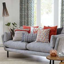 Check spelling or type a new query. John Lewis Partners Milton Cushion Flame Living Room Orange Cushions On Sofa Living Room Designs