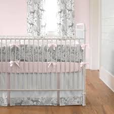 Over all measures 7 high x 4 deep and length will vary by the number for letter tiles (24 to 42). Pink And Gray Woodland Crib Bumper Carousel Designs