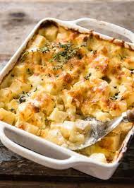 Easy Creamy Cheesy Potato Bake Recipe Easy Casserole Recipes Cheesy Potato Bake Recipetin Eats