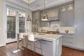 In deciding the kitchen design you have to consider your kitchen size the style and the shape. 75 Beautiful Kitchen With Gray Cabinets And Glass Tile Backsplash Pictures Ideas July 2021 Houzz