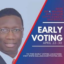 Early Voting Starts Tomorrow. Vote Early. Vote Erik Wilson.