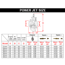 21mm 24mm 26mm 28mm 30mm 32mm 34mm Carburetor Carb Power Jet For Keihin Pwk Oko Motorcycle Atv Scooter Dirt Bike