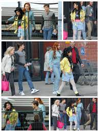 Sophie Turner Lana Condor Tye Sheridan Snapped Leaving The X Men Apocalypse Set X Men Apocalypse X Men Marvel Xmen