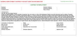 Read on for resources and programs near you. Day Care Center Director Employment Contract