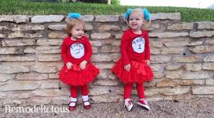 No one wants to go to a halloween party wearing the same thing other people are. The Making Of Thing 1 Thing 2 Remodelicious