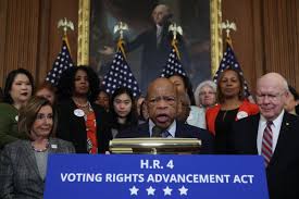 The voting rights act of 1965 expanded the 14th and 15th amendments by banning racial discrimination in voting practices. Rep John Lewis Fought For Voting Rights That Are Still Threatened Vox