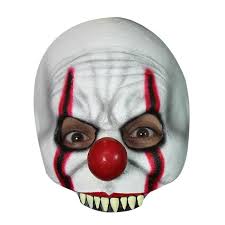 Le masque de clown tueur comprend : Demi Masque Clown Tueur Enfant Blanc Cdiscount Jeux Jouets