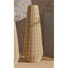 Vase Décoratif Effet Rotin Naturel Pour Intérieur Chaleureux ...