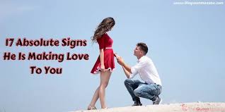 If he randomly missed you and called you when he was lonely, then he might genuinely be recalling his love for you. 17 Absolute Signs He Is Making Love To You The Queen Momma