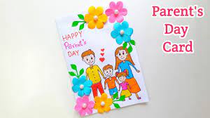 Make the pocket with the chart paper that you can put a little gift in it. How To Make Parents Day Card Parents Day Card Drawing Making Easy Parents Day Greeting Card Ideas Youtube