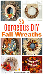 It only took me 10 minutes to remove the fall elements and change it up for a completely different look! 25 Festive Diy Fall Wreaths Fun Autumn Wreath Crafts A Cultivated Nest