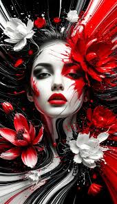 generating art with splashing ink and acrylic