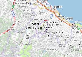 Map of san marino area hotels: Michelin San Marino Map Viamichelin
