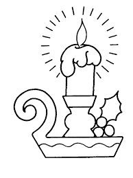 Show your kids a fun way to learn the abcs with alphabet printables they can color. Bright Light Christmas Candle Coloring Pages By 5 Years Old Savyo