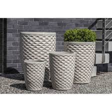 Check out our outdoor ceramic pot selection for the very best in unique or custom, handmade pieces from our planters & pots shops. Tall Honeycomb Ceramic Plant Pots Cream Kinsey Garden Decor