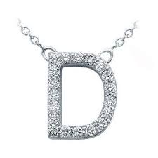 Diamonds Are For Diane Letter D Lettering Letter Pendants